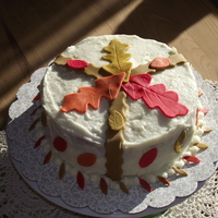Fall Fall Leaves, Carrot Cake with Cream cheese frosting