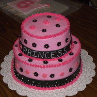 Princess Cake My friend emailed a picture of this cake from Cake Central to me and asked me to make it. Not sure who the original baker is to give credit...