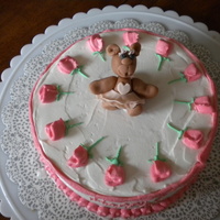 Teddy Bear Cake This cake I made for a friend her daughter's 2nd Birthday.