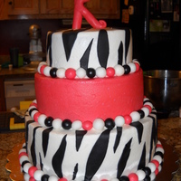 Zebra Stripe Cake 