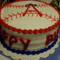 Angels Cakes This is a marbel cake with chocolate buttercream filling made for my brothers 17th birthday.