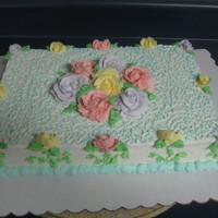 Roses On Side buttercream