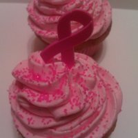 Pink Ribbon Cupcakes Pink Ribbon cupcakes, for breast cancer awareness month, pink lemonade, strawberry and raspberry, with raspberry buttercream frosting and...