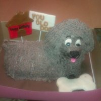 You Old Dog Birthday Cake choc mud cake with cookies and cream buttercream frosting, i had one of those days today, when i moved him from the paper to the board, the...
