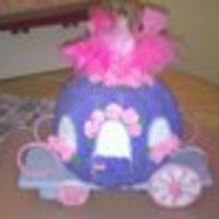 Cinderella's Coach This is for my 22 yr old daughters b-day. Chocolate pound cake with BC icing. The roses are Royal Icing. The cake part was super easy. The...