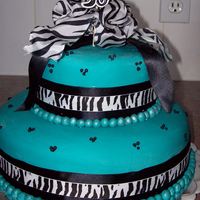 50Th Birthday Cake This was a last minute cake for my girlfriends 50th.Chocolate with Blackberry /Champagne/whipped cream/BC icing filling.Fondant and ribbon...