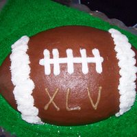 Superbowl Xlv Cake I did this for a friend who's birthday is the same day as Superbowl. Dark Chocolate pound cake with Dark Chocolate BC.