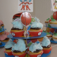 Thing 1 And Thing 2 These were some of the cupcakes I served at my son's Dr. Seuss themed birthday party. I made the outer wrappers and just put on some...
