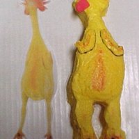 Challenge From A Friend To Make A Nekkid Chicken Cake. Picture of nekkid chicken on the left and cake on the right. Just a personal joke between a group of friends. Challenge to make it in an...