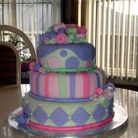 Birthday Cake I MADE THIS CAKE FOR MY AUNT SUPRISE BIRTHDAY PARTY. THE CAKE IS TRES LECHE (3 MILKS) WITH CARAMEL AND CHOPPED WALNUT FILLING.