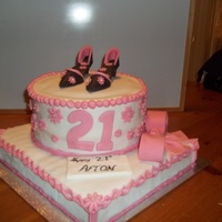 Shoe Birthday Cake my first attempt at making a shoe but it was ok lol