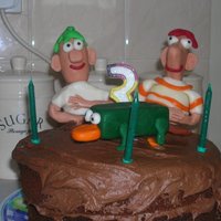 My Son's Birthday Cake phineas and ferb cake my son loves them