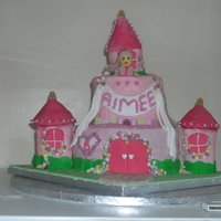 Girl's Birthday Cake castle cake fairy tale one