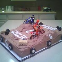 Dirt Bike Cake 