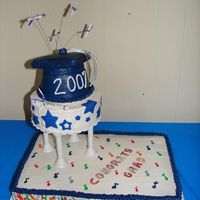 Graduation Cake The grad wanted stars and music included. It was fun.