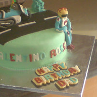 Motor Cycle Cake This was a cake made for a Valentino Rossi fan!