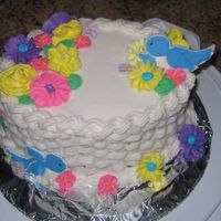 Course 2 Final Cake Course 2 final. No so great basketweave, my hand is so far from steady, LOL.