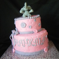 Elephant Birthday Cake 