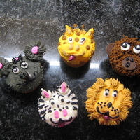 Safari Animal Cupcakes 