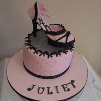 Shoe Cake! I handmade everything on this cake! I loved making it!