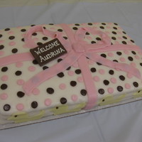 Baby Shower Cake My first attempt at fondant for my best friend's baby shower. ;)