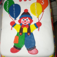 Gymbo The Clown Cake I made this cake for a friend's son who was having a birthday party at Gymboree. It was the biggest cake I've ever made: a 3-...