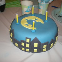 Larry-Boy Cake Larry-Boy cake for my son's 4th birthday, all fondant. The small one is a smash cake for my 1-year old who's birthday is the day...