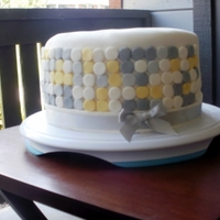 Modern Dots Modern dots cake covered in MMF and decorated with MMF