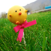 Easter Chick Cake Truffles Vanilla cake truffles