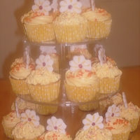 Sunshine Cupcakes Cupcakes topped with Vanilla Buttercream