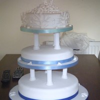 Sea Shell Wedding Cake this was my first ever wedding cake the bottom tier was an chocolate cake with a baileys cream ,second tier is a lemon cake with lemon...