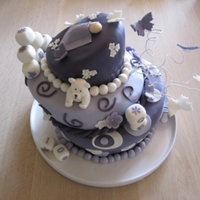 Topsy Turvy Christning Cake 