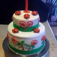 First Birthday Cake...and First Cake I Made! This is the first cake I made that I attempted to make look nice. My normal cake chef had a family emergency a week before my niece's...