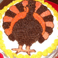 Thanksgiving Day Cake This is my very first cake in the wilton classes