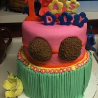 Hula Cake Daisy's Birthday Cake