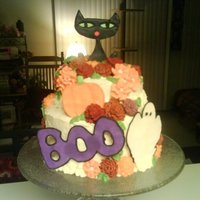 Pumpkin Cat Cake Halloween Cake