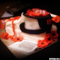 Nike Sneaker This is my second shoe cake!! I really need more practice. By the way it is a red velvet cake with cream cheese filling and a bit of...