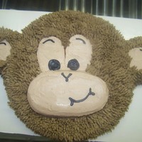 Pull Apart Monkey Cake love the monkey he is a pull apart cupcake cake.... he was fun to do ....