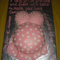 Baby Bump Cake I love doing these cakes.... And are very popular! Mommies to be go crazy over them :)
