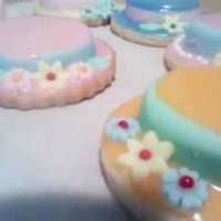 Sunday Hats! Hats made of sugar cookie dough the flowers and trim are fondant