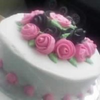 Black Rose BC Roses from wilton basics class