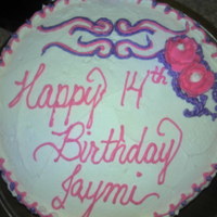 2-Layer Birthday Cake For Jaymi (Friends Daughter) 