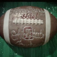 Ohio State Buckeyes Football Birthday Cake My First Football Birthday Cake I made for my friends son, "Gabe"