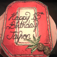 Ohio State "o" Birthday Cake 