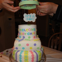 Baby Reveal Cake My best friend didn't know the sex of the baby they are going to have. The ultrasound tech put the photo in a sealed envelope and then...