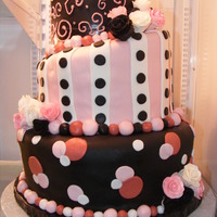 Topsy Turvy 50Th Birthday Cake 