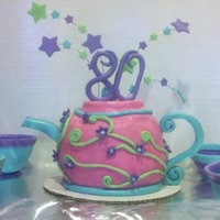 80Th Birthday Teapot Cake 