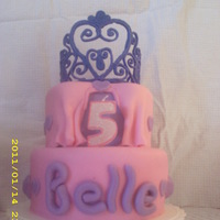 Princess Birthday Cake this was made for my daughter`s 5th birthday party. my first royal icing tiara, which turned out great, until my 2 year old decided to grab...
