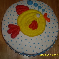 My Ist Class Cake this is the 1st cake i decorated in the 1st wilton decorating basics class