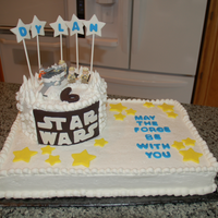 Star Wars B-Day Cake First time making a kid's b-day cake. I hope the little guy likes it. Design inspired by the talented people here on Cake Central!